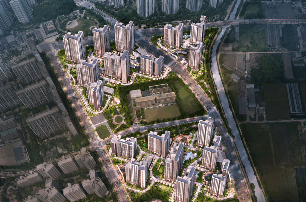 총1,769세대 대단지 1BL,2BL,3BL로 프리미엄급 랜드마크 해링턴 플레이스 효성